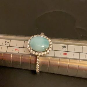 🔥HOT Larimar from the Caribbean Ring Size 8 Retail $229 Pristine Condition